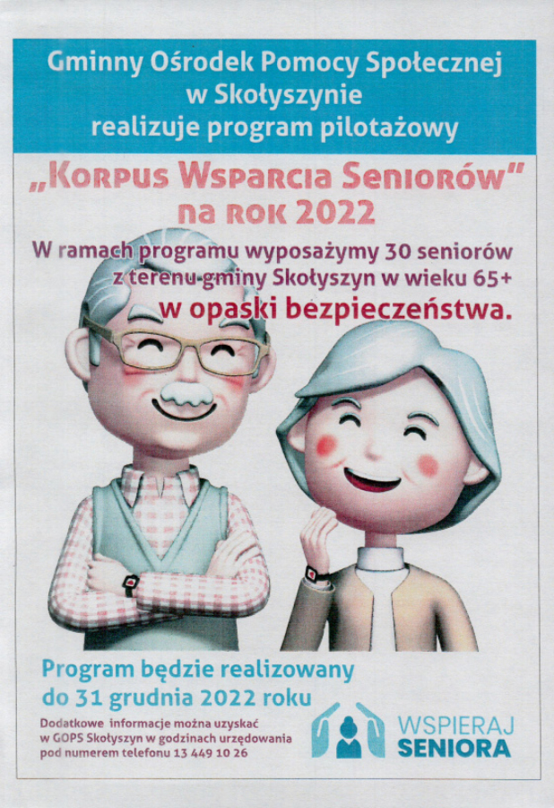 Korpus Wsparcia Seniorów w gminie Skołyszyn 