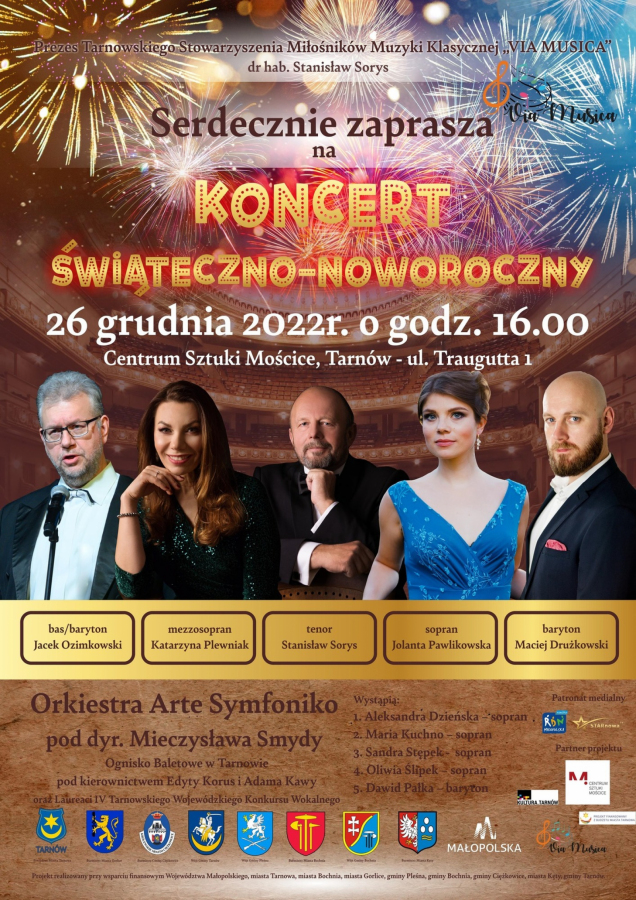 Koncert świąteczno-noworoczny w Tarnowie