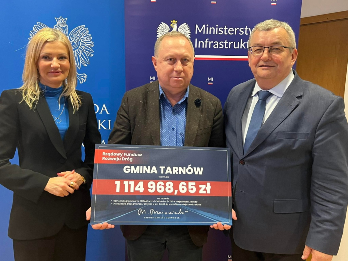Ponad milion złotych na drogi w Gminie Tarnów