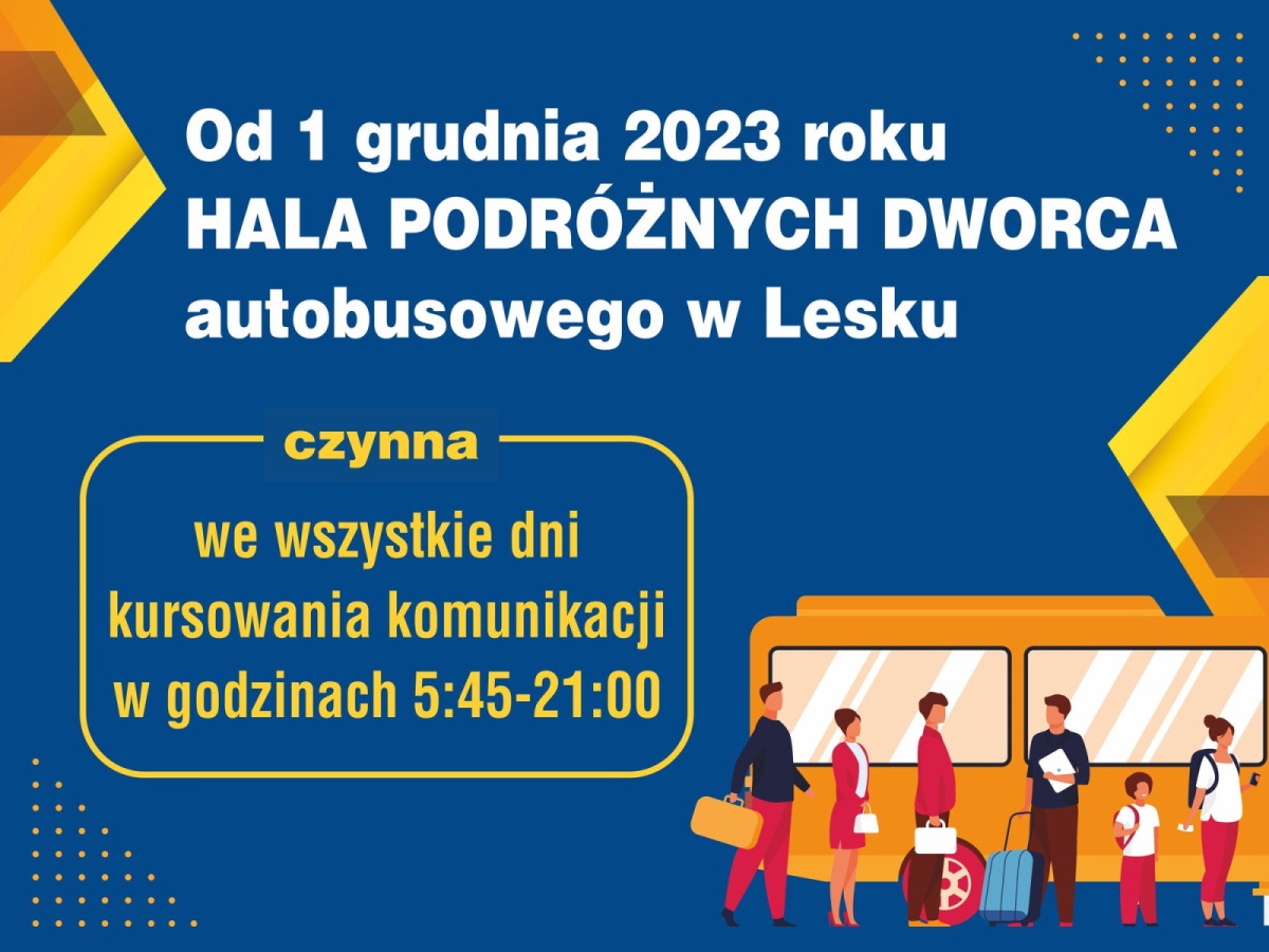 Zmiana godzin otwarcia dworca autobusowego w Lesku