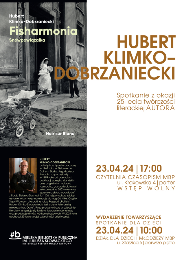 Spotkanie autorskie z Hubertem Klimko-Dobrzanieckim