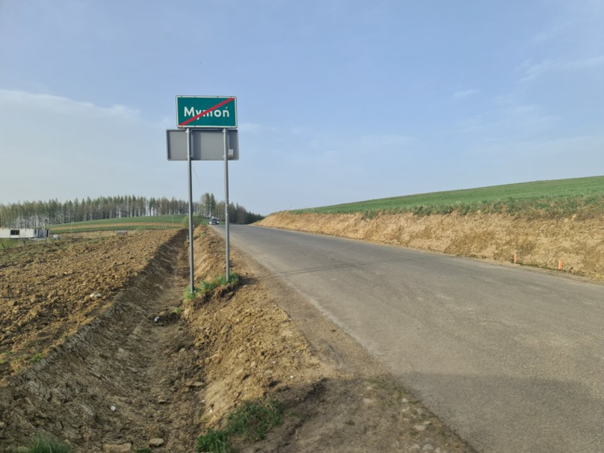 Droga Besko - Mymoń zamknięta do 10 maja